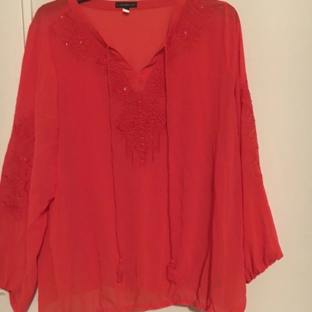 Coral blouse - Picture 1 of 3